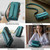 iPhone 8 Plus / 7 Plus / 6 Plus CaseMe C36 Card Slots Zipper Wallet RFID Anti-theft Leather Phone Case - Blue-green