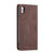 iPhone X / XS CaseMe 013 Multifunctional Retro Frosted Horizontal Flip Leather Case with Card Slot & Holder & Wallet - Coffee