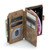 iPhone X / XS CaseMe C30 PU + TPU Multifunctional Horizontal Flip Leather Case with Holder & Card Slot & Wallet & Zipper Pocket - Brown