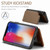 iPhone XS / X CaseMe C22 Card Slots Holder RFID Anti-theft Phone Case - Brown iPhone XS / X CaseMe C22 Card Slots Holder RFID Anti-theft Phone Case - Brown