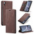 iPhone XR CaseMe 013 Multifunctional Retro Frosted Horizontal Flip Leather Case with Card Slot & Holder & Wallet - Coffee