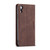 iPhone XR CaseMe 013 Multifunctional Retro Frosted Horizontal Flip Leather Case with Card Slot & Holder & Wallet - Coffee