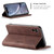 iPhone XR CaseMe 013 Multifunctional Retro Frosted Horizontal Flip Leather Case with Card Slot & Holder & Wallet - Coffee