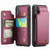 iPhone XR CaseMe C22 Card Slots Holder RFID Anti-theft Phone Case - Wine Red