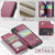 iPhone XR CaseMe C22 Card Slots Holder RFID Anti-theft Phone Case - Wine Red