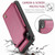 iPhone XR CaseMe C22 Card Slots Holder RFID Anti-theft Phone Case - Wine Red