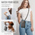 CaseMe Me40 Vertical Multifunctional Shoulder Crossbody Phone Bag - Coffee