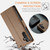 Samsung Galaxy A25 5G CaseMe 023 Butterfly Buckle Litchi Texture RFID Anti-theft Leather Phone Case - Brown