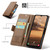 Samsung Galaxy A25 5G CaseMe 023 Butterfly Buckle Litchi Texture RFID Anti-theft Leather Phone Case - Brown