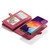 CaseMe 008 Detachable Multifunctional Retro Frosted Horizontal Flip Leather Case Galaxy A50, with Card Slot & Holder & Zipper Wallet & Photo Frame - Red