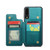 Samsung Galaxy A30s/A50s/A50 CaseMe C22 Card Slots Holder RFID Anti-theft Phone Case - Blue Green
