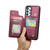 Samsung Galaxy A53 5G CaseMe C22 Card Slots Holder RFID Anti-theft Phone Case - Wine Red