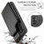Samsung Galaxy A54 5G CaseMe C22 Card Slots Holder RFID Anti-theft Phone Case - Black