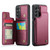 Samsung Galaxy A54 5G CaseMe C22 Card Slots Holder RFID Anti-theft Phone Case - Wine Red