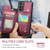 Samsung Galaxy A54 5G CaseMe C22 Card Slots Holder RFID Anti-theft Phone Case - Wine Red