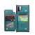 Samsung Galaxy Note10+ 5G CaseMe C22 Card Slots Holder RFID Anti-theft Phone Case - Blue Green Samsung Galaxy Note10+ 5G CaseMe C22 Card Slots Holder RFID Anti-theft Phone Case - Blue Green