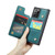 Samsung Galaxy Note20 Ultra CaseMe C22 Card Slots Holder RFID Anti-theft Phone Case - Blue Green