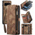 Samsung Galaxy S10 CaseMe 008 Detachable Multifunctional Flip Leather Phone Case - Brown