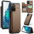Samsung Galaxy S20 FE CaseMe C22 Card Slots Holder RFID Anti-theft Phone Case - Brown