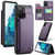 Samsung Galaxy S20 FE CaseMe C22 Card Slots Holder RFID Anti-theft Phone Case - Purple