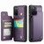 Samsung Galaxy S20 FE CaseMe C22 Card Slots Holder RFID Anti-theft Phone Case - Purple