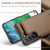 Samsung Galaxy S21 FE 5G CaseMe C22 Card Slots Holder RFID Anti-theft Phone Case - Brown