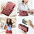 Samsung Galaxy S23 FE CaseMe C30 Card Slots Zipper Wallet Leather Phone Case - Red Samsung Galaxy S23 FE CaseMe C30 Card Slots Zipper Wallet Leather Phone Case - Red