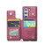 Samsung Galaxy Z Fold5 CaseMe C22 PC+TPU Business Style RFID Anti-theft Leather Phone Case - Wine Red