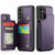 Samsung Galaxy A14 CaseMe C22 Card Slots Holder RFID Anti-theft Phone Case - Purple