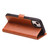 iPhone 13 mini QIALINO Magnetic Buckle Leather Phone Case - Brown