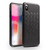 iPhone XS QIALINO Shockproof Weave Cowhide Leather Protective Case - Black