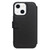 iPhone 13 QIALINO Magnetic Buckle Phone Leather Case with Card Slot - Black