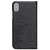 iPhone X / XS QIALINO Lizard Texture Horizontal Flip Leather Case with Smart View Window & Sleep / Wake-up Function - Black