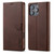 LC.IMEEKE Calf Texture Horizontal Flip Leather Case iPhone 16 Pro Max - Brown