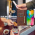 iPhone 16 Plus LC.IMEEKE L1 Series Frosted Fine Texture PU Phone Case - Brown