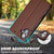 iPhone 16 Plus LC.IMEEKE L1 Series Frosted Fine Texture PU Phone Case - Brown