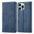iPhone 16 Pro LC.IMEEKE Strong Magnetism Microfiber Leather Phone Case - Blue