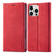iPhone 16 Pro LC.IMEEKE Strong Magnetism Microfiber Leather Phone Case - Red