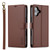 iPhone 16 Plus LC.IMEEKE L2 Series Detachable Magsafe PU Phone Case with Lanyard - Brown
