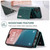 iPhone 16 DG.MING M1 Series 3-Fold Multi Card Wallet Leather Phone Case - Green