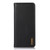 iPhone 16 Pro Max KHAZNEH Nappa Top Layer Cowhide Leather Phone Case - Black