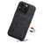 iPhone 16 Pro Max Denior D08 PU Single Card Slot Holder Phone Case - Black