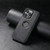 iPhone 12 Pro Max Suteni G1 Magsafe Leather Back Phone Case - Black