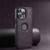 iPhone 12 Pro Max Suteni G1 Magsafe Leather Back Phone Case - Purple