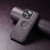 iPhone 14 Suteni G1 Magsafe Leather Back Phone Case - Purple