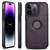 iPhone 14 Pro Suteni G1 Magsafe Leather Back Phone Case - Purple