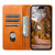 iPhone 13 Suteni J02 Oil Wax Wallet Leather Phone Case - Khaki