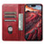 iPhone 14 Suteni J02 Oil Wax Wallet Leather Phone Case - Red
