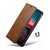 iPhone 14 Pro Suteni J02 Oil Wax Wallet Leather Phone Case - Brown
