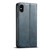 iPhone X / XS Suteni J02 Oil Wax Wallet Leather Phone Case - Blue
